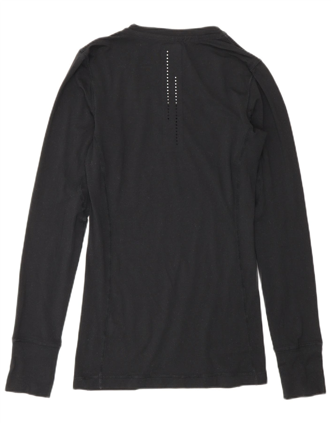 Nike Mens Dri Fit Graphic Top Long Sleeve XS Black Polyester
