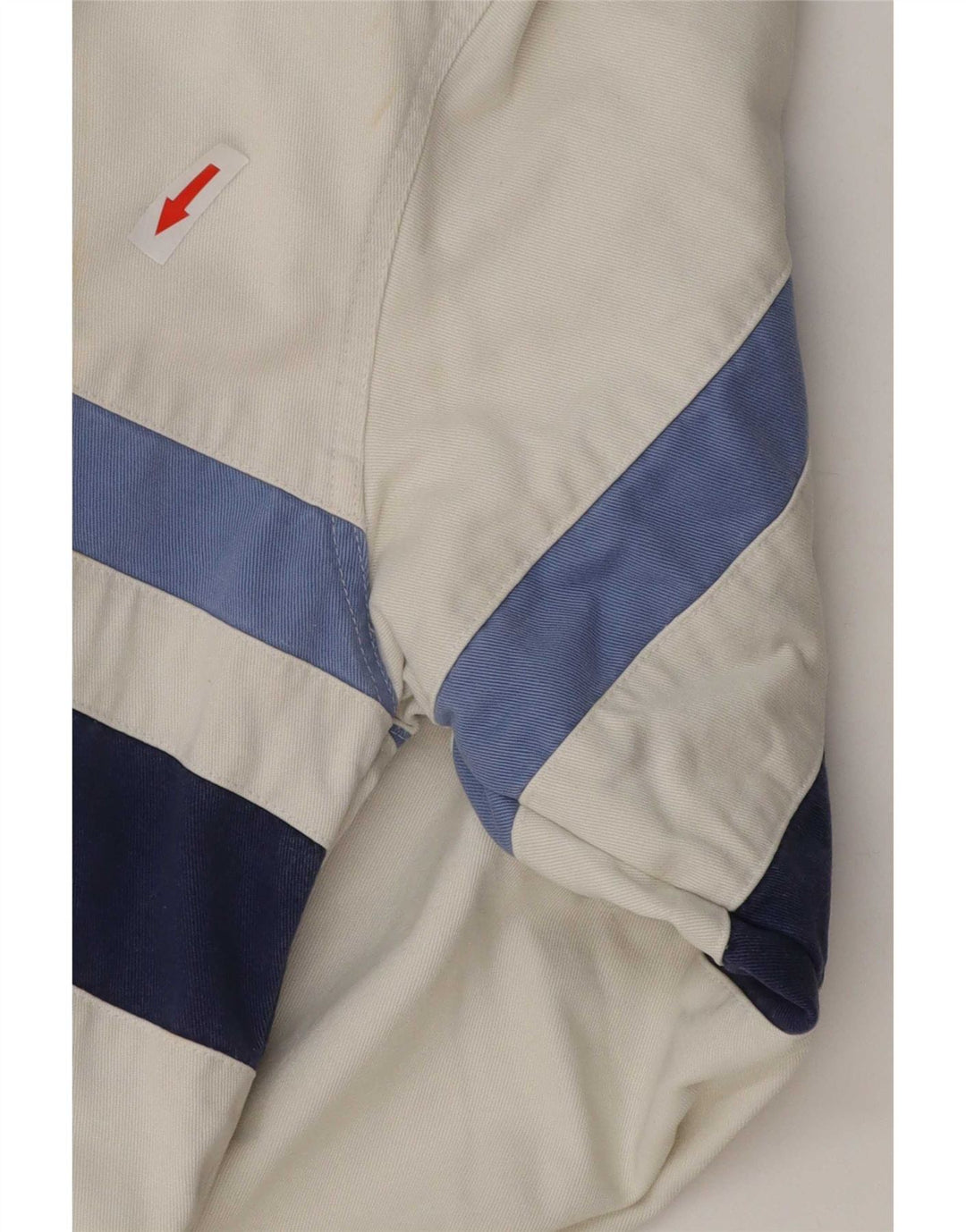 Crew Clothing Camisa tipo jersey para hombre Algodón a rayas blancas medianas