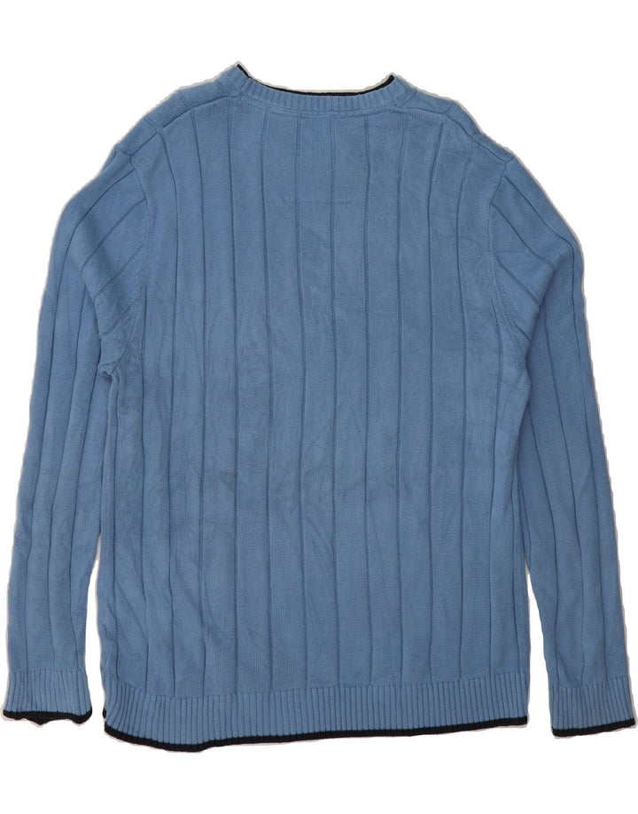 NAUTICA Mens Boat Neck Jumper Sweater XL Blue Cotton Vintage Nautica and Second-Hand Nautica from Messina Hembry 