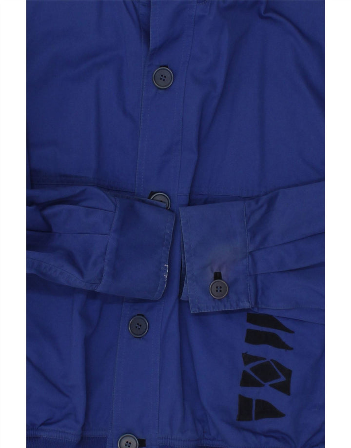 PANCALDI & B Mens Bomber Jacket IT 48 Medium Blue Cotton Vintage Pancaldi & B and Second-Hand Pancaldi & B from Messina Hembry 