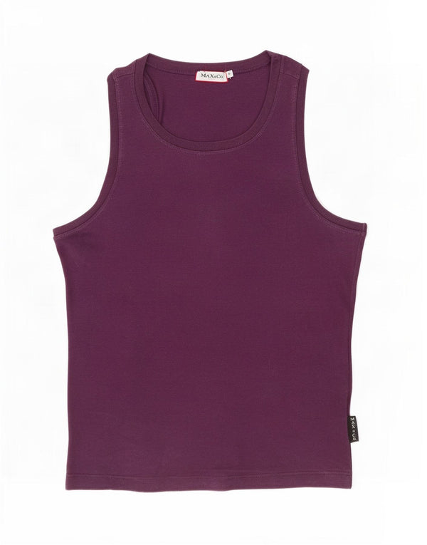 Max & Co. Slim-Fit-Trägershirt für Damen, UK 12, Mittelviolett, Baumwolle
