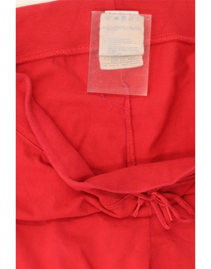 Champion Womens Tracksuit Trousers Large Red Cotton