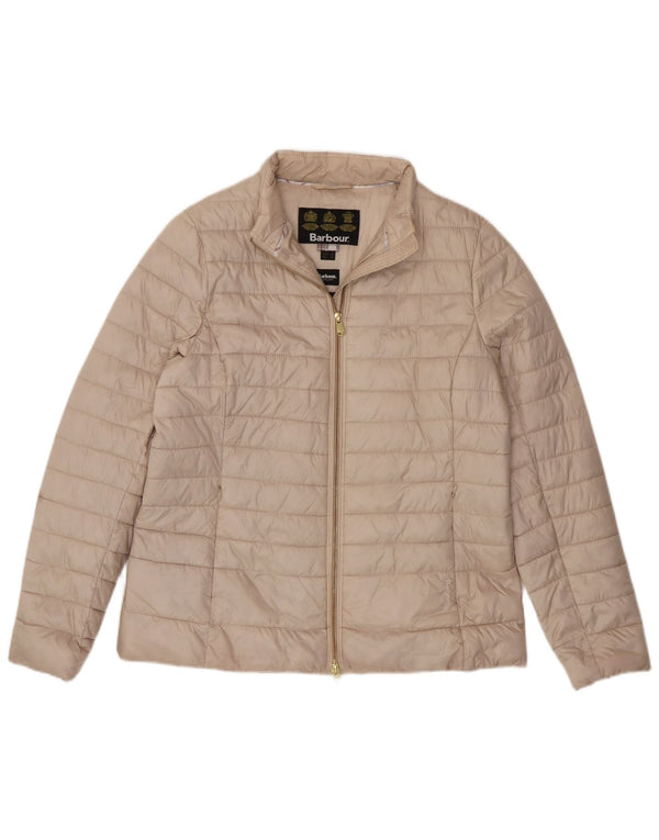 Barbour Damen Wattierte Jacke UK 16 Large Beige Polyester