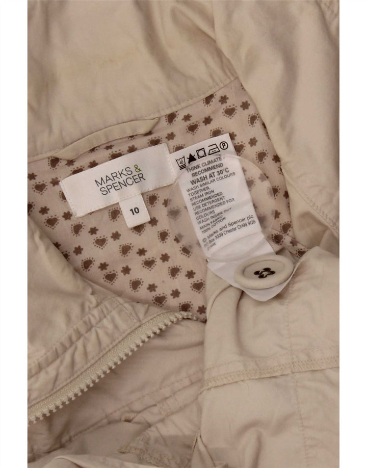 Marks & Spencer Veste utilitaire pour femme UK 10 Petit coton beige