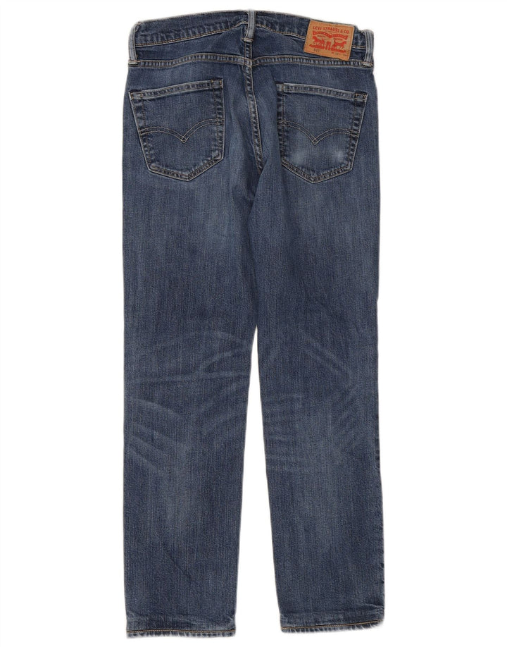 Levi's Womens 511 Slim Jeans W30 L28 Blue Cotton