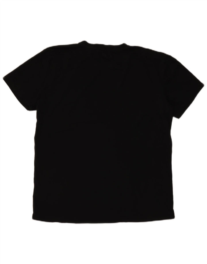 Kappa Dame T-Shirt Top 2XL Sort Bomuld
