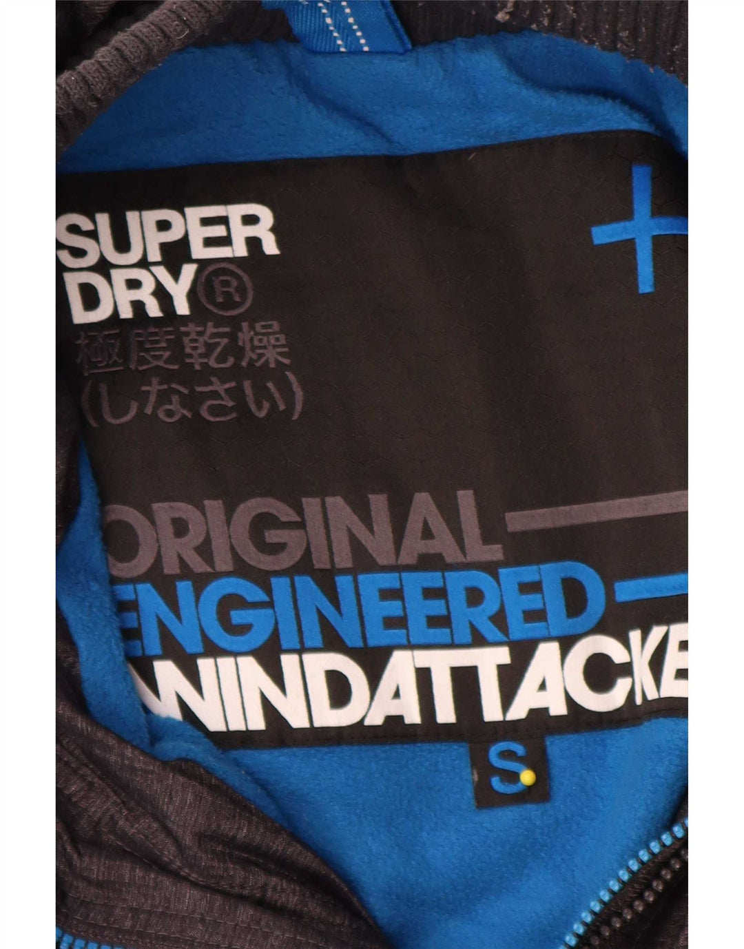 Superdry Herre Windattacker Windbreaker Jacket UK 36 Small Grå Nylon