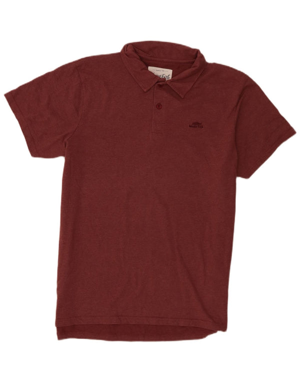 Tricou polo pentru bărbați Weird Fish XL Bumbac Burgundy