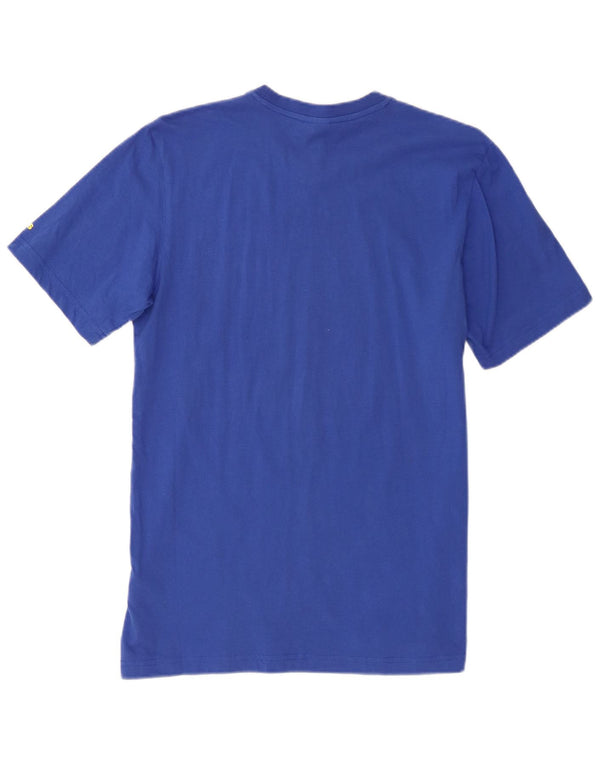 Adidas Herre Boston Marathon Grafisk T-shirt Top Medium Blue Bomuld