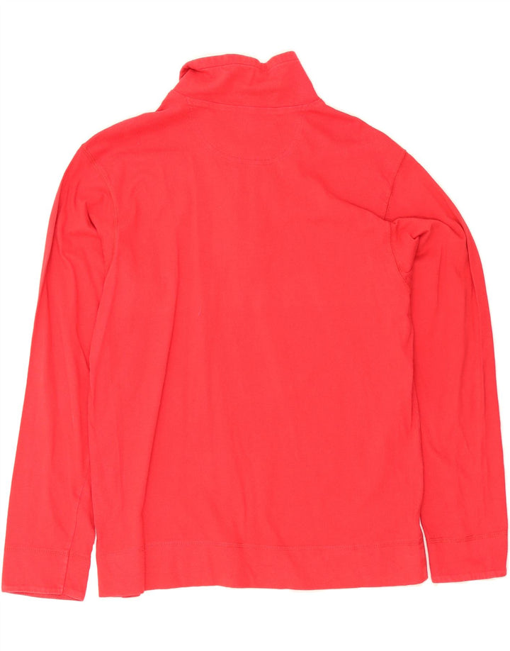 CHAMPION Mens Zip Neck Sweatshirt Jumper Small Red Cotton Vintage Champion and Second-Hand Champion from Messina Hembry 