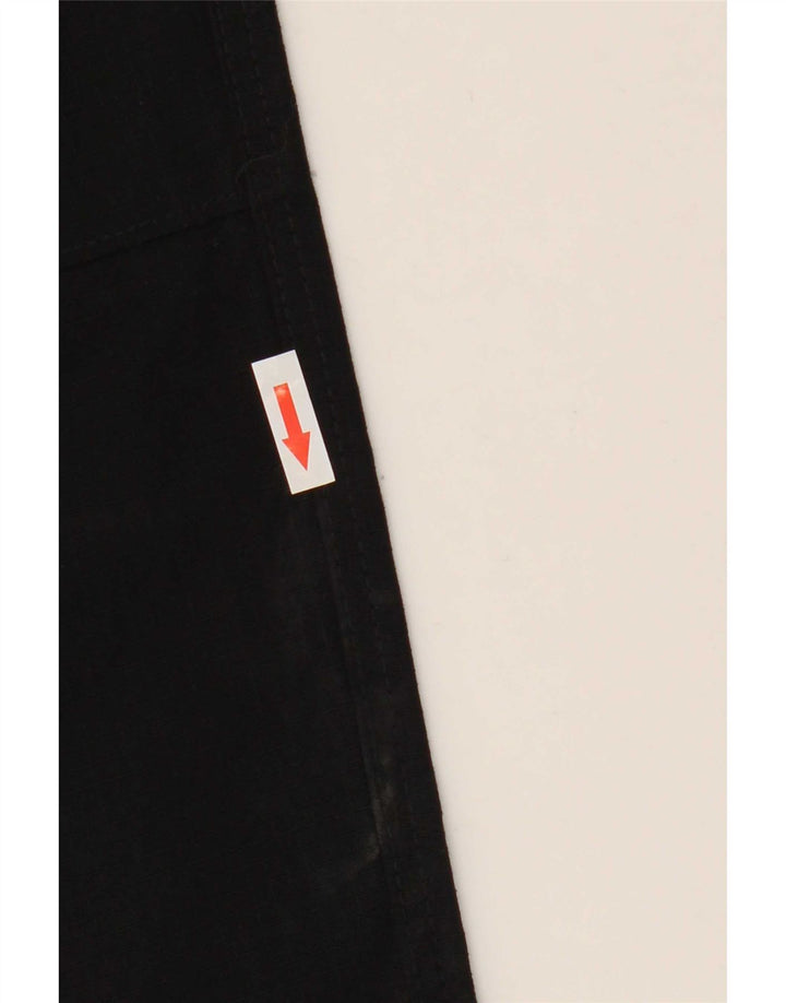 Dickies Mens Straight Cargo Trousers W38 L32 Black Cotton