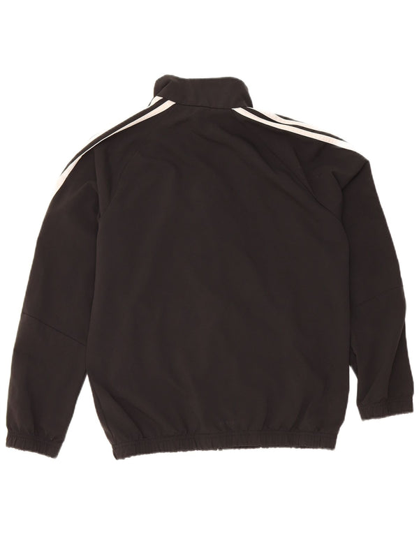 Giacca top della tuta da ragazzo ADIDAS 11-12 anni in poliestere nero