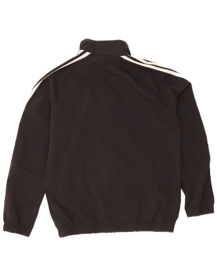 Giacca top della tuta da ragazzo ADIDAS 11-12 anni in poliestere nero