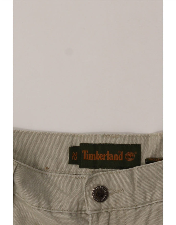 TIMBERLAND Mens Straight Chino Trousers W32 L31 Beige Cotton Vintage Timberland and Second-Hand Timberland from Messina Hembry 