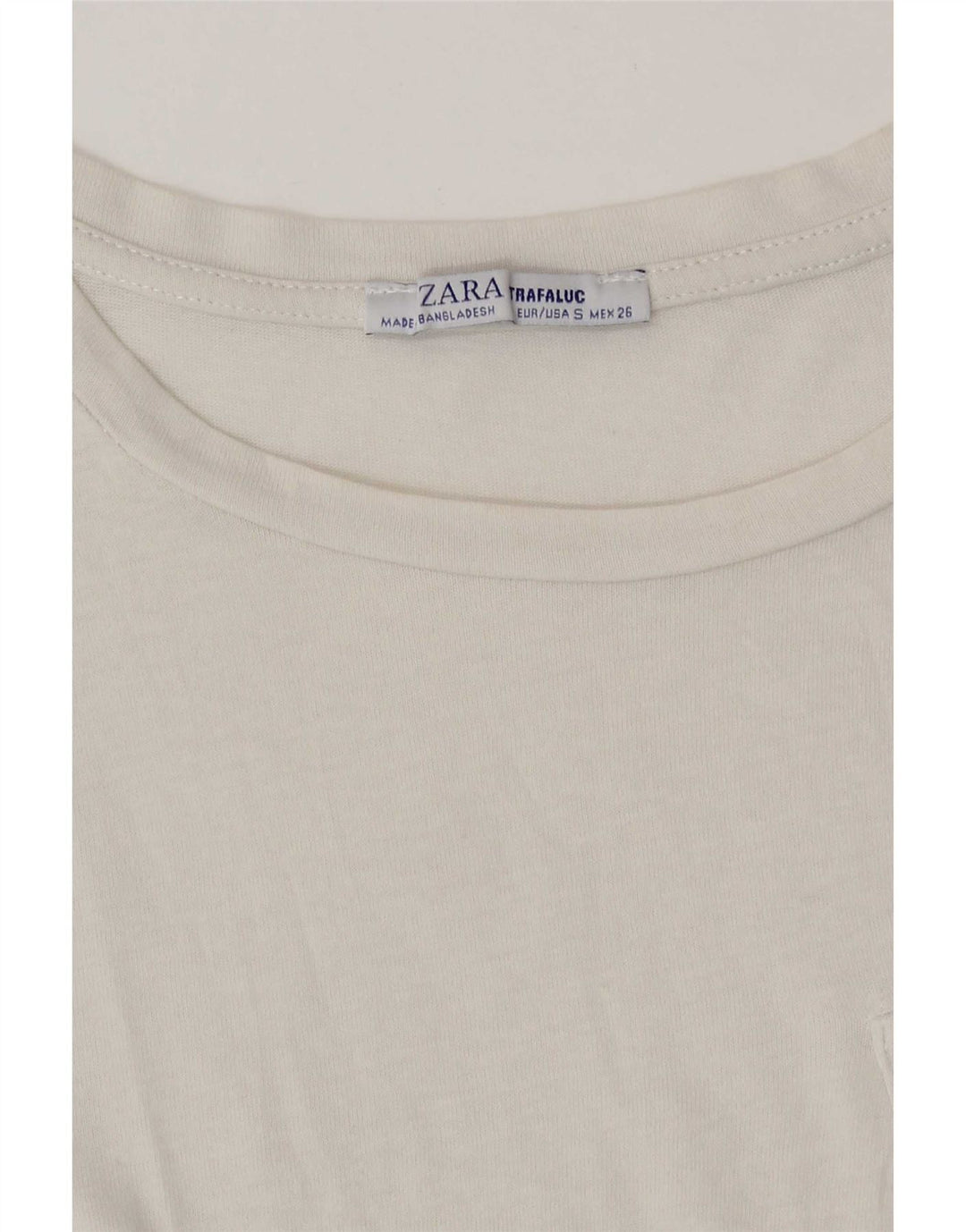 Zara Womens T-Shirt Top UK 10 Small White