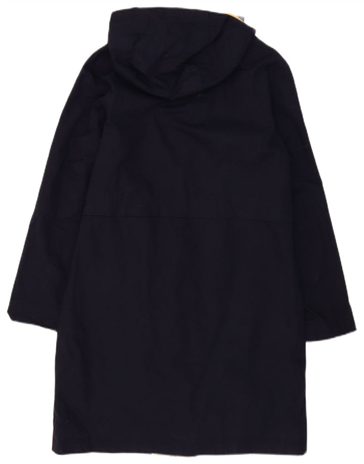 Parka con capucha para mujer Boden UK 8 Small Azul marino Poliéster con bloques de color