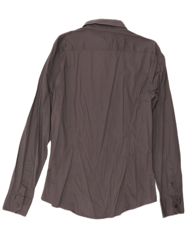 Camicia Uomo Guess Large Grigio Cotone