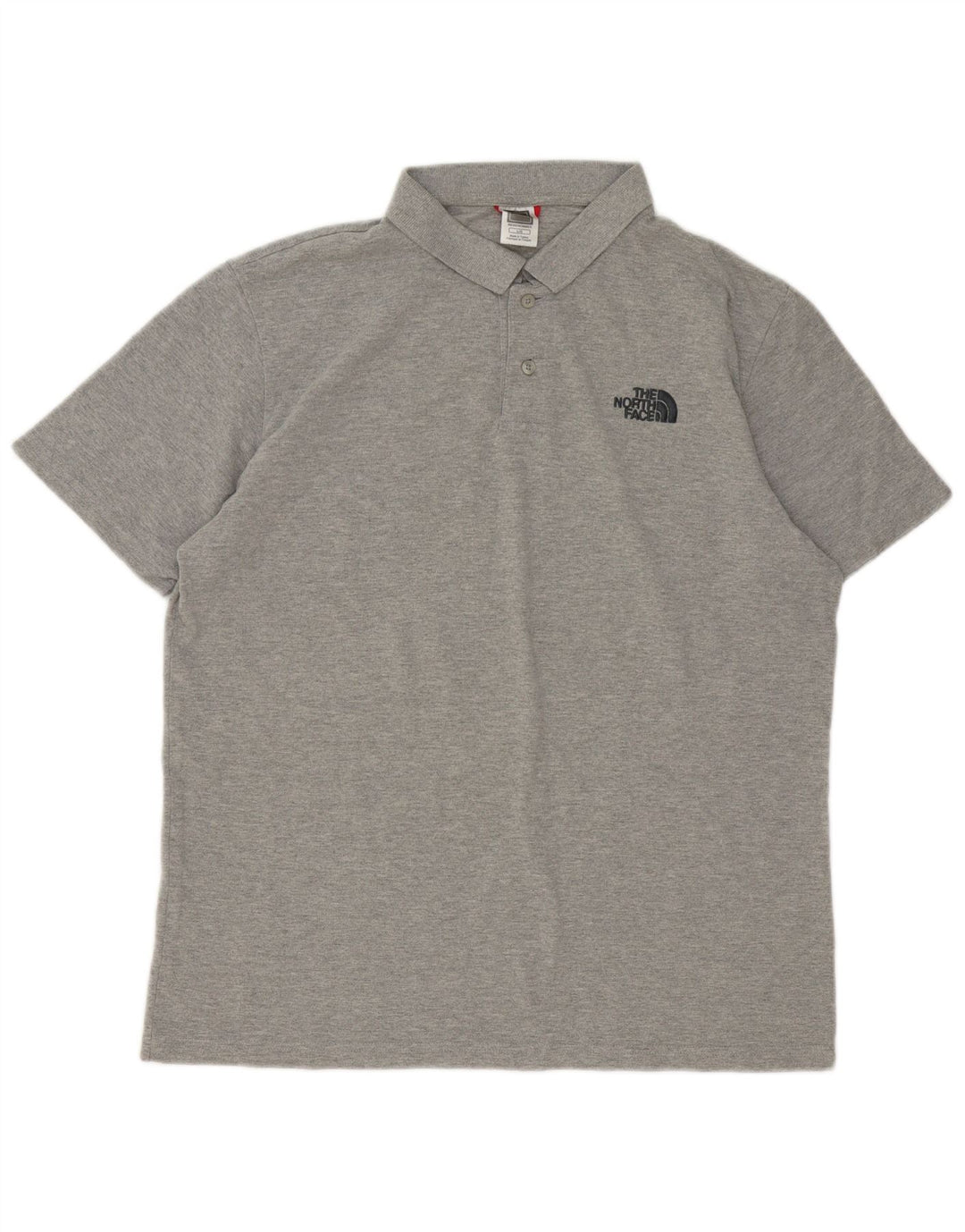 The North Face Mens Polo Shirt Large Grey Cotton