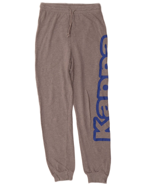 Kappa Mens Tezenis Graphic Trenirka Hlače Joggers Small Grey Flected