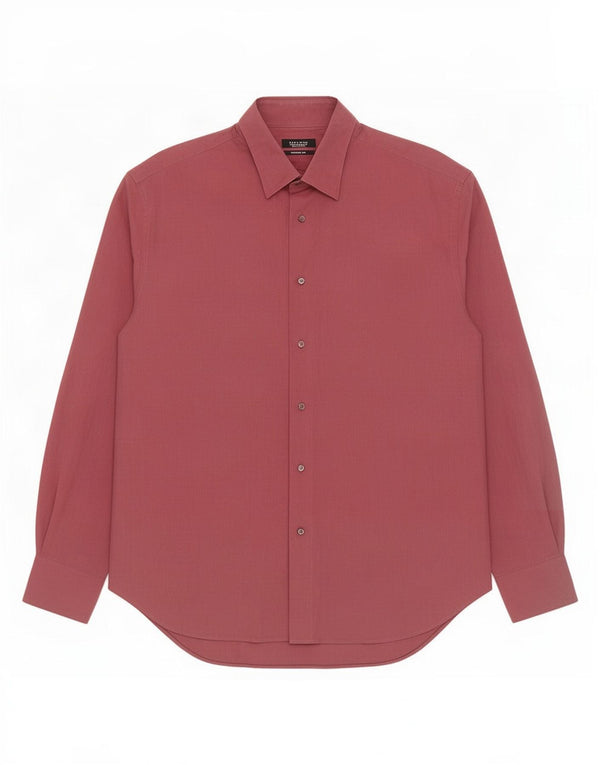 Cămașă pentru bărbați Zara Tailored Fit EU 44 XL Bumbac Burgundy