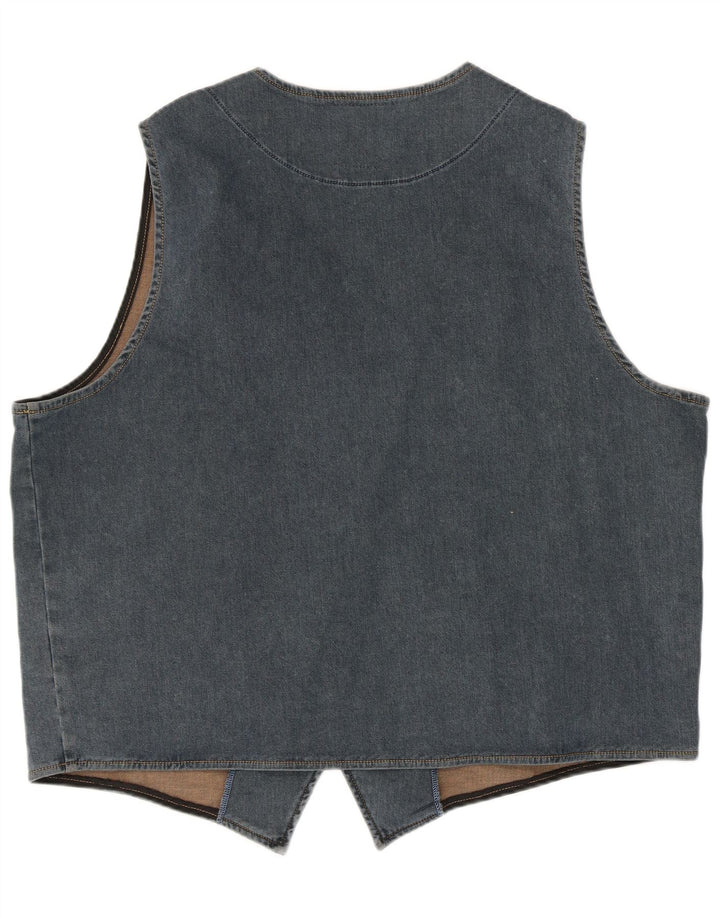 JP 1880 Herre Denim vest 4XL Blå Bomuld