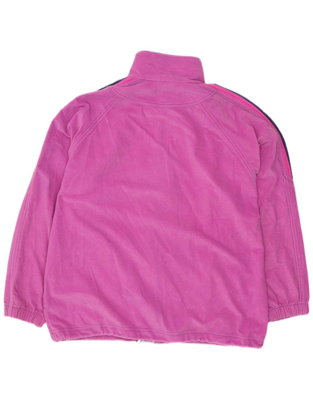 DIADORA Womens Graphic Fleece Jacket UK 14 Medium Pink Colourblock