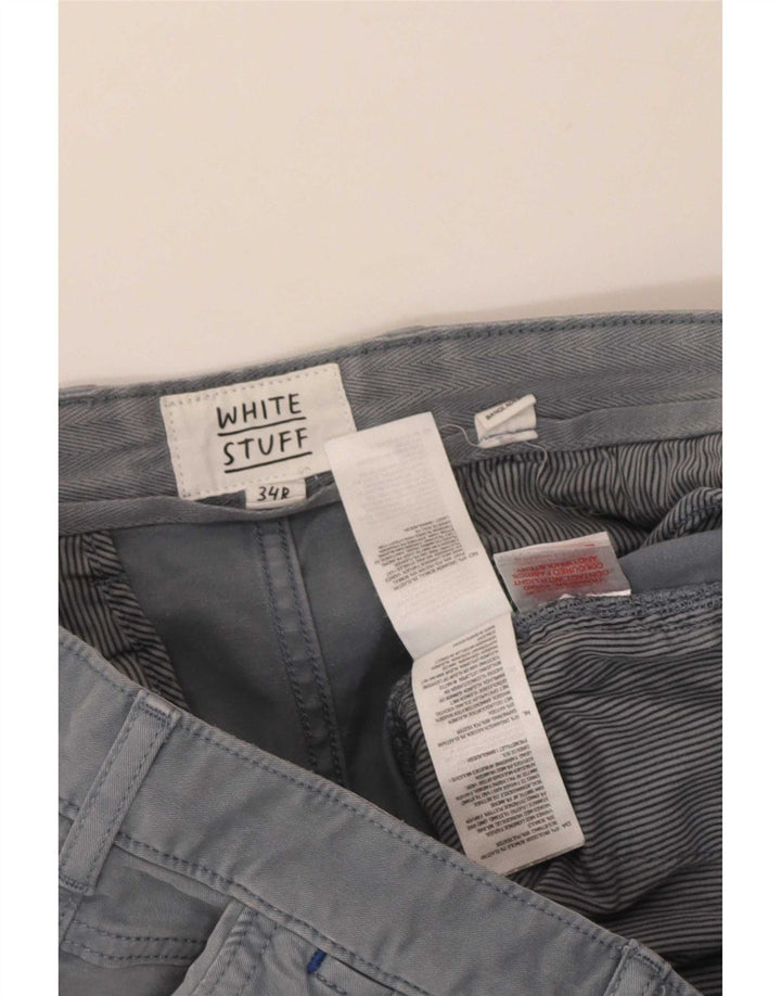White Stuff Herre Chino Shorts W34 Large Grå Bomuld