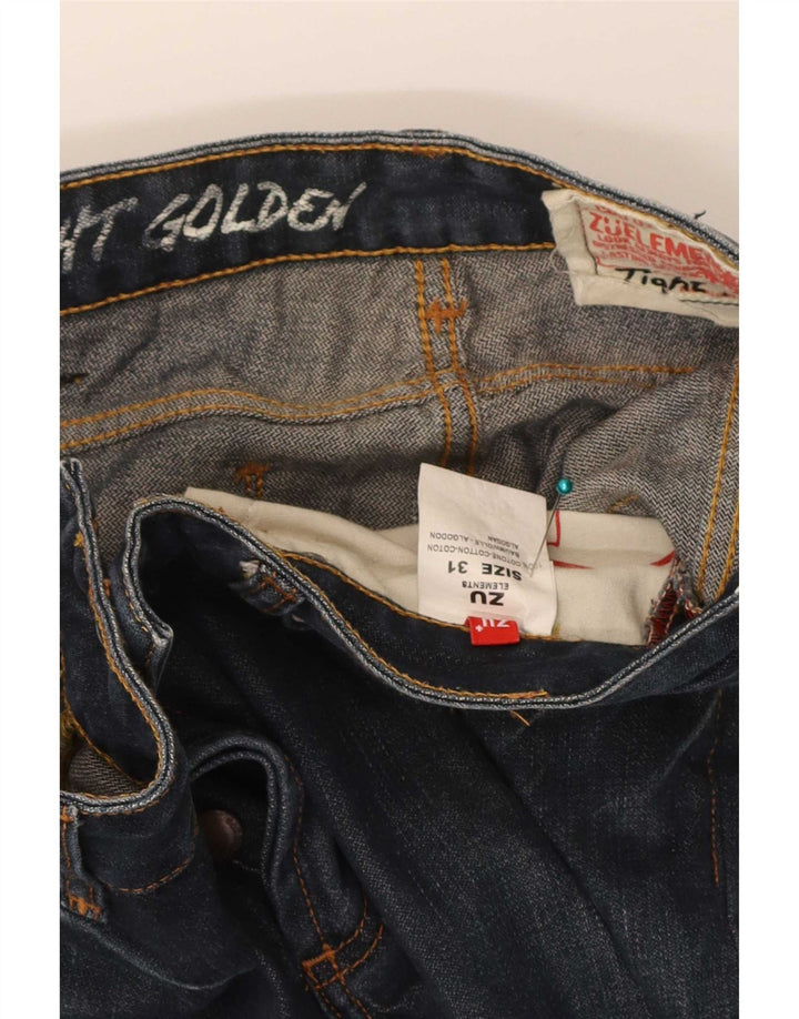 Jeans dritti da uomo Zu Elements W31 L31 cotone blu navy