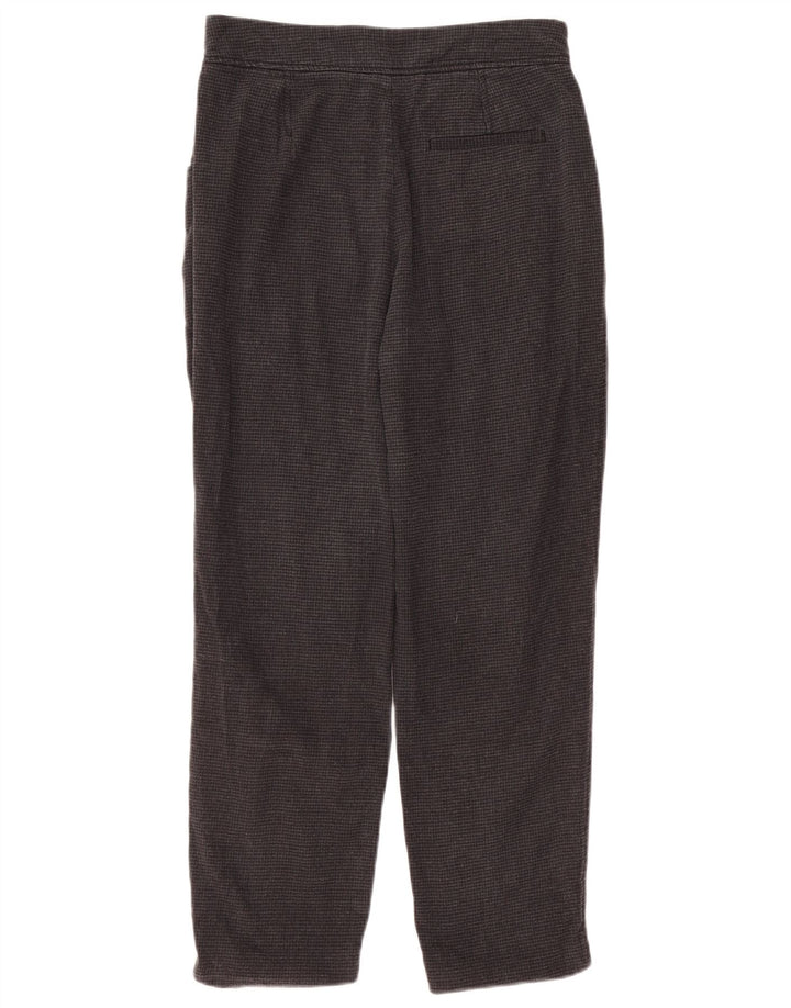 Massimo Dutti Womens Casual Trousers EU 38 Small W28 L27 Black Houndstooth