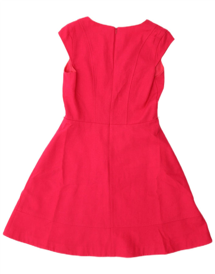 Oasis Womens A-Line Dress UK 10 Small Pink Wool