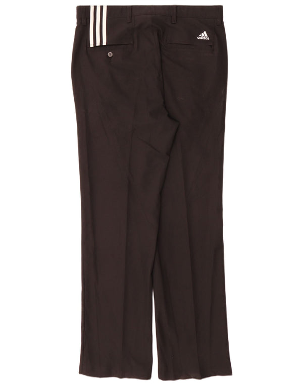 Adidas Mens Climacool Straight Chino Calças W34 L32 Poliéster Preto
