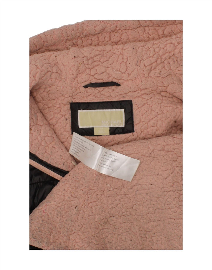 MICHAEL KORS Girls Hooded Padded Jacket 7-8 Years Black Nylon Vintage Michael Kors and Second-Hand Michael Kors from Messina Hembry 