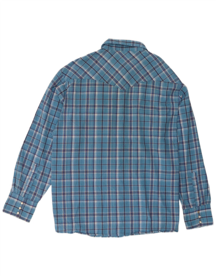 Camicia da uomo Wrangler 2XL in cotone a quadri blu