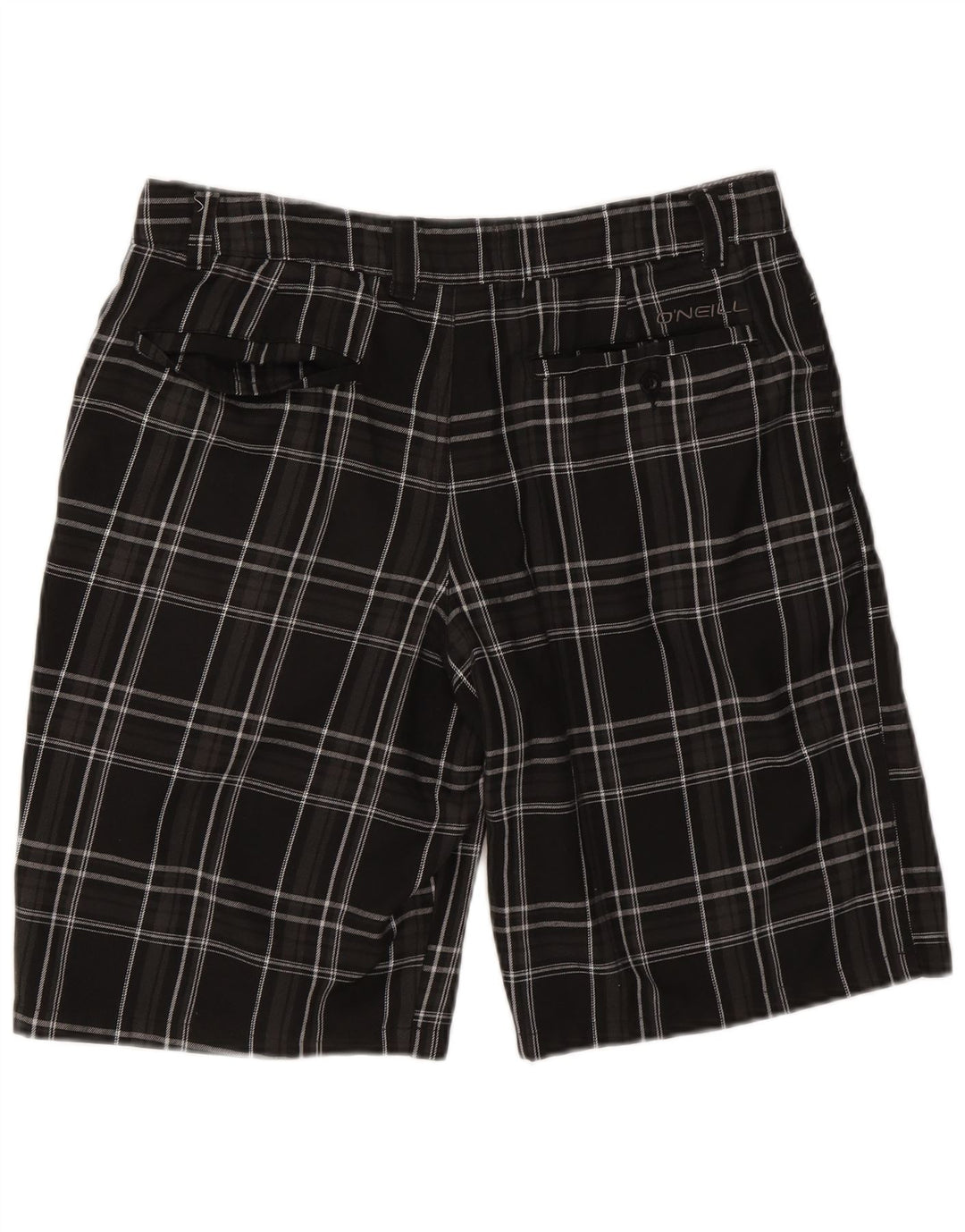 O'Neill Mens Chino Shorts W34 Large Black Check