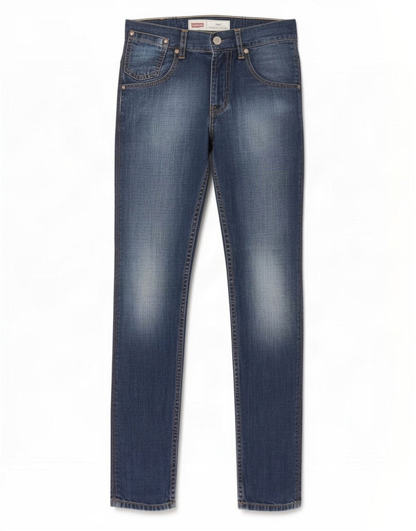 Levi's Boys 508 Regular Fit tilspidsede jeans 11-12 år W26 L27 blå bomuld