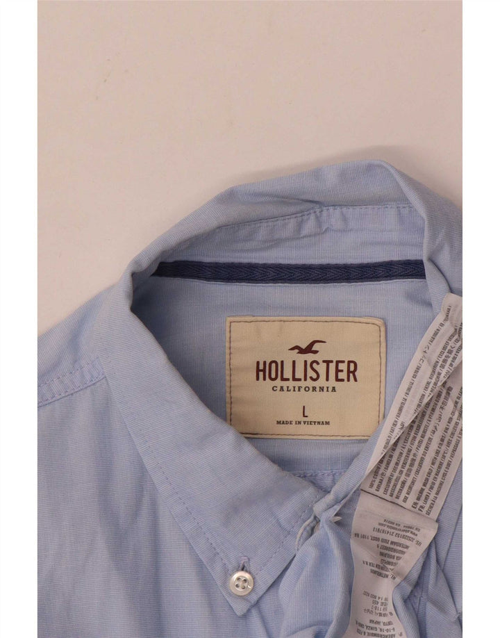 Hollister Mens Shirt Large Blue Cotton