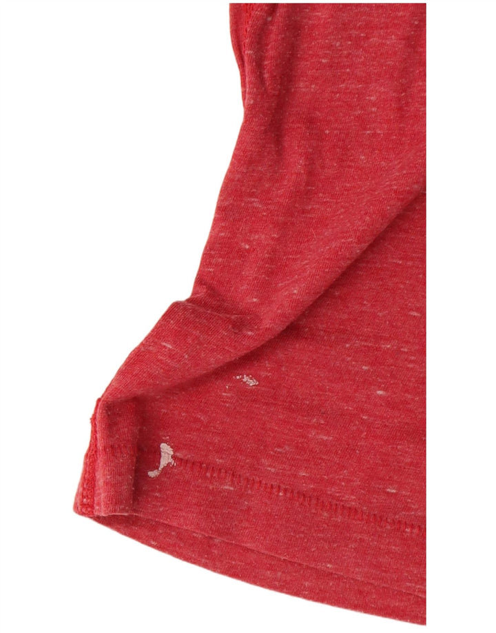 Tommy Hilfiger Mens Graphic T-Shirt Top Medium Red Flecked Cotton