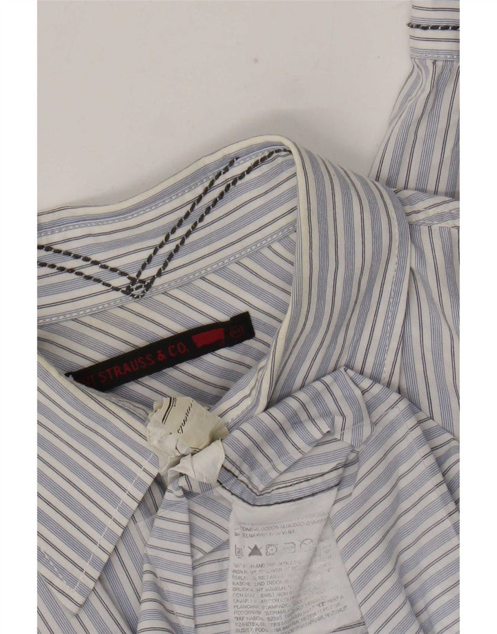 Camisa Levi's Hombre Algodón Rayas Azul Medio