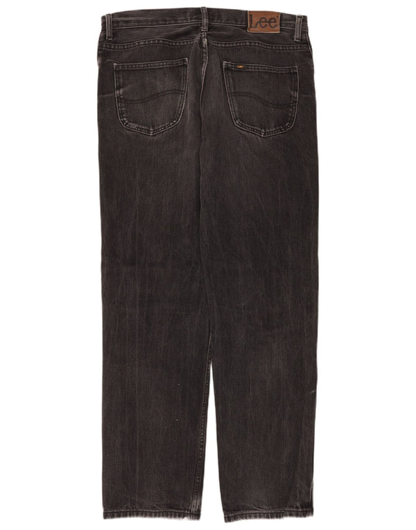 Lee Mens Brooklyn Straight Jeans W36 L34 fekete pamut