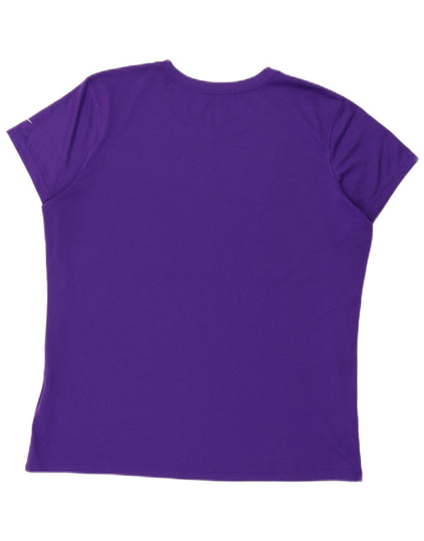 Nike Mens Dri Fit Graphic T-Shirt Top XL Purple Polyester