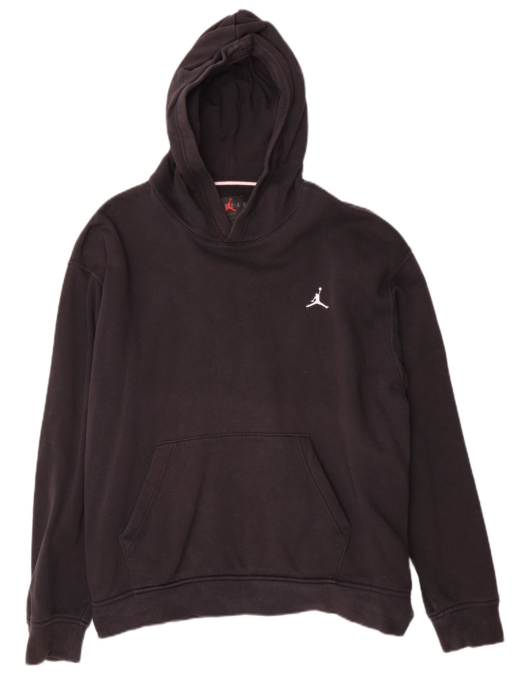 Jordan Mens Hoodie Jumper Large Black Cotton