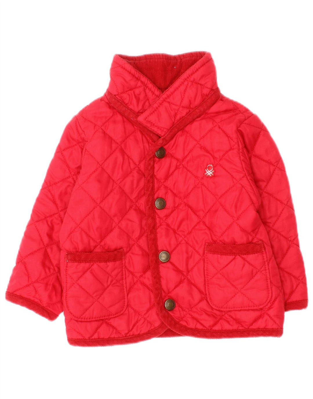 Benetton Steppjacke für Jungen, 6–9 Monate, Rot, Polyamid