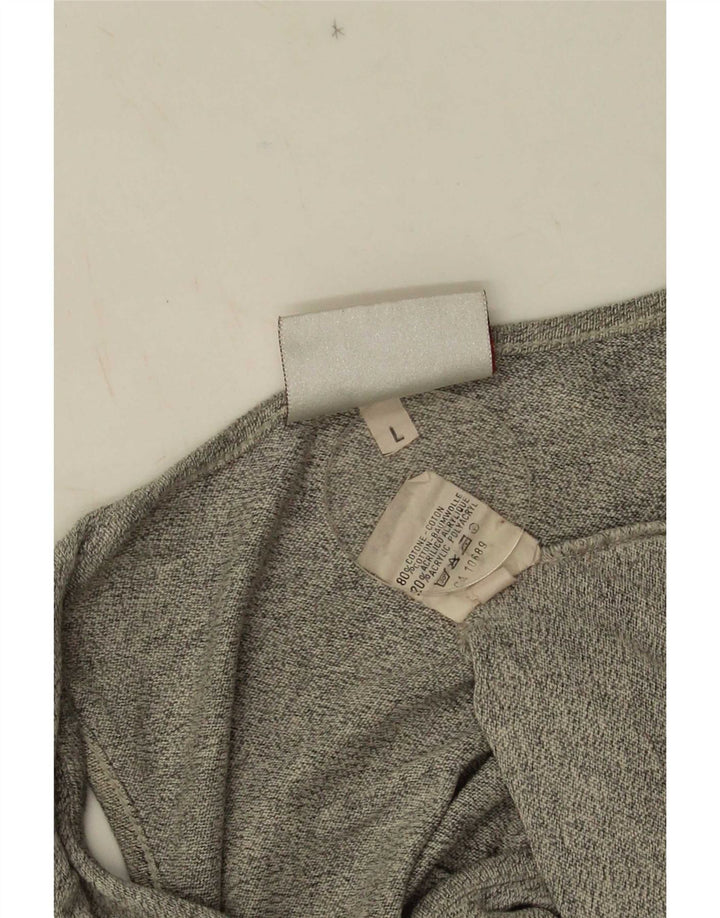 Kappa Womens Vest Top UK 16 Large Grey Cotton