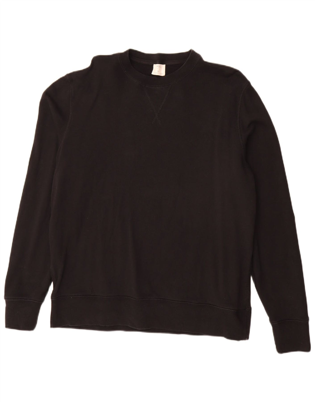Marks & Spencer Mens Sweatshirt Jumper XL Black Cotton