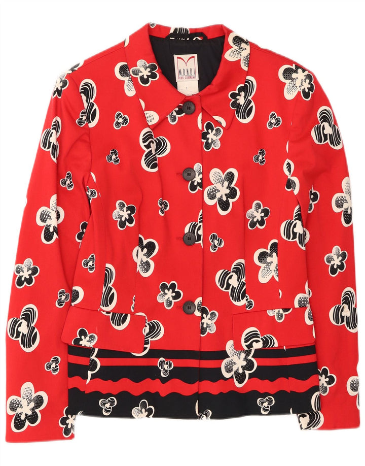 Mondi Herre 4-knaps blazerjakke EU 38 Medium Red Floral