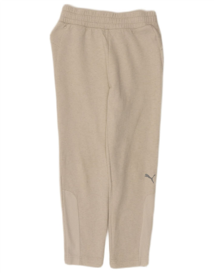Puma Womens Tracksuit Trousers UK 8 Small Beige Flecked