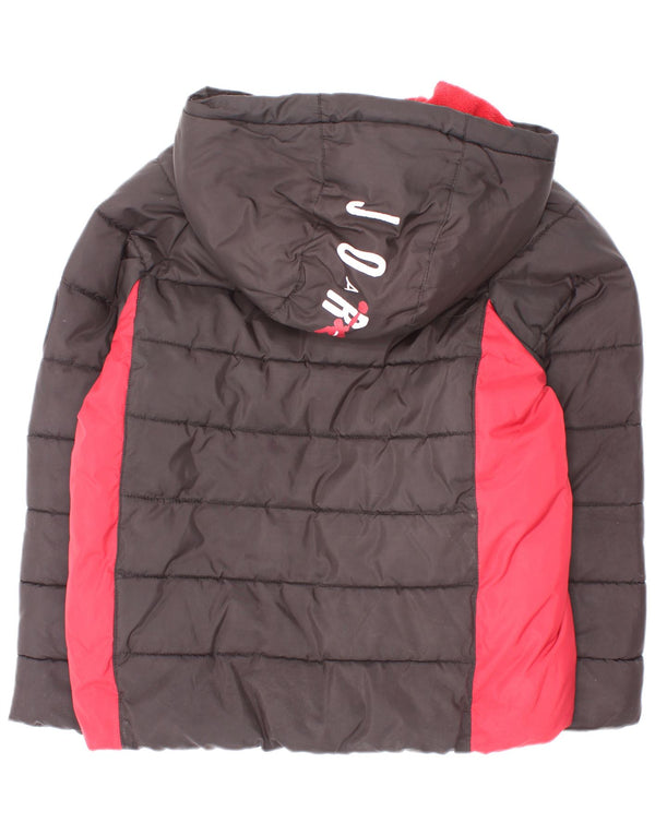 Jordan Boys Graphic Hooded Jacket 6-7 Years Large Black Colourblock