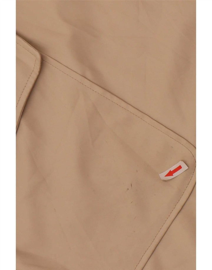 Zara Dame Hooded Parka Jacket UK 18 XL Beige Polyester