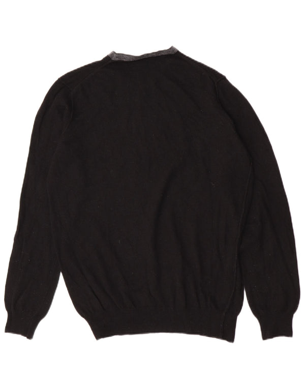 Męski sweter z okrągłym dekoltem Blauer, średni czarny