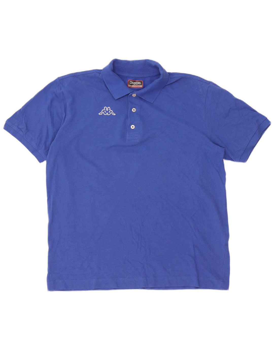 Kappa Mens Polo Shirt XL Blue Cotton